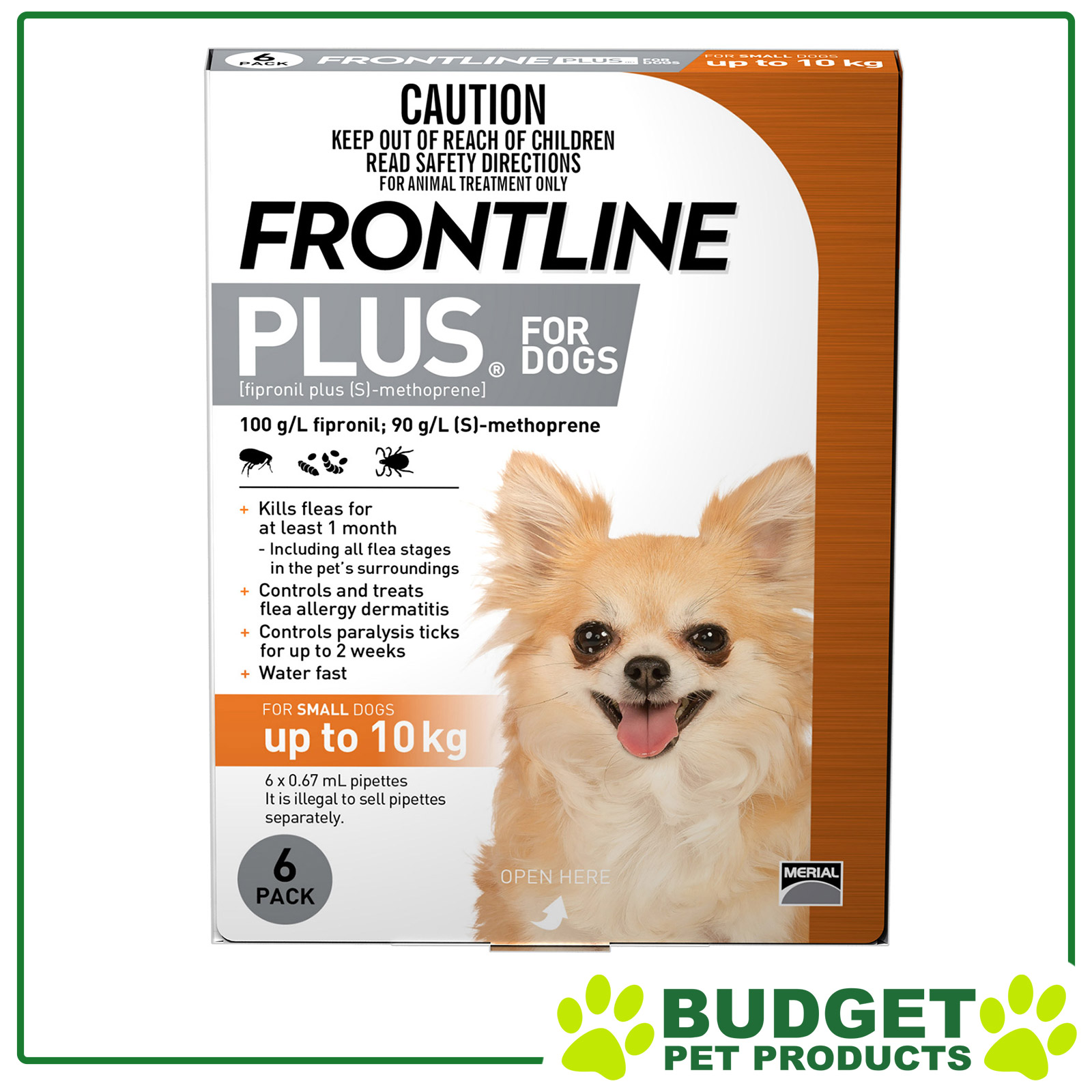 Frontline Plus Flea & Tick Spot-On Topical For Dogs 6 Pack - All Sizes - Picture 2 of 5
